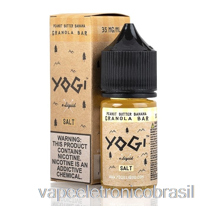 Barra De Granola De Banana Com Manteiga De Amendoim Eletrônica Vape - E-líquido De Sais De Iogue - 30ml 35mg